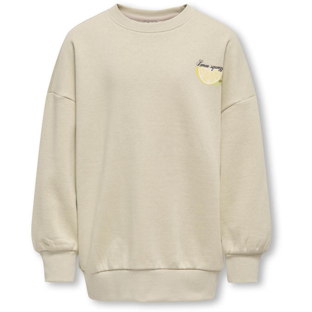 kids ONLY Feather Gray Easy Phoebe Life Printed Crew Sweatshirt