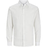 Jack & Jones Junior White Breeze Hør Blend Skjorte