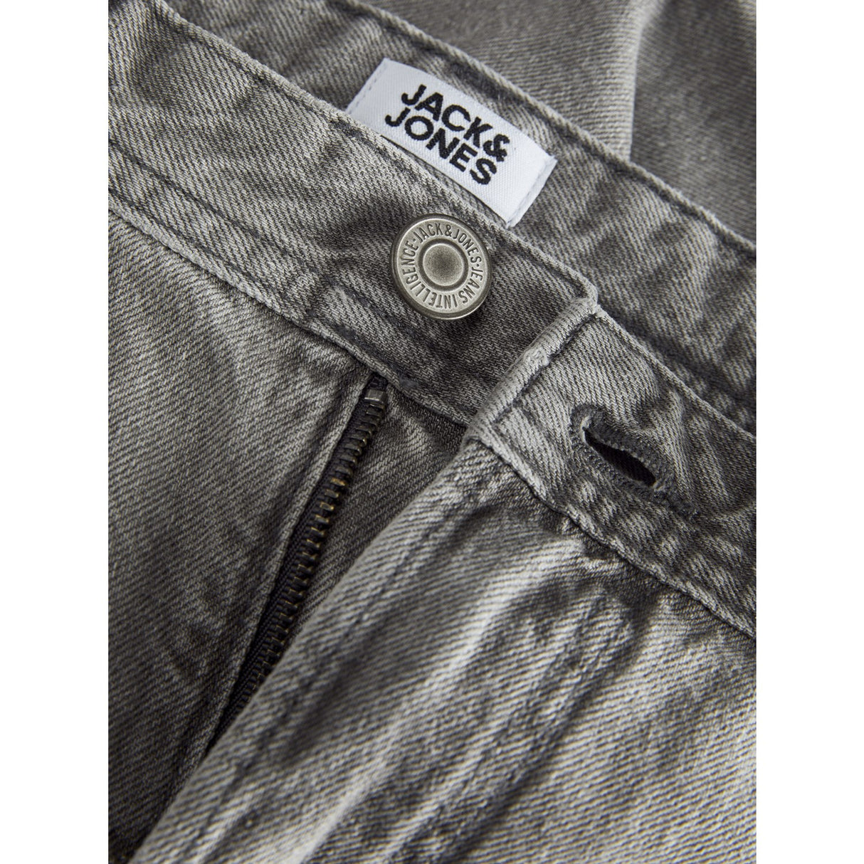 Jack & Jones Junior Grey Denim Tony Original Shorts Mf 928