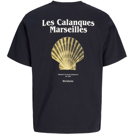 Jack & Jones Junior Black Yellow Clam Aros Easter Sketch T-Shirt Crew Neck