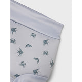 Lil'Atelier Vapor Blue Fero Ble Badebukser Med Skjold