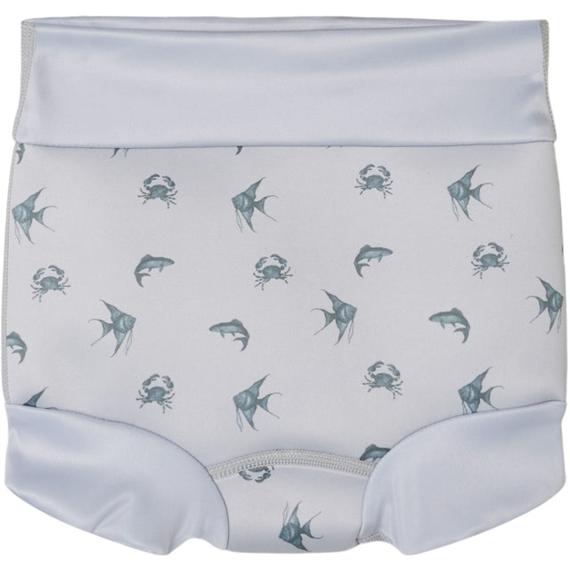 Lil'Atelier Vapor Blue Fero Ble Badebukser Med Skjold