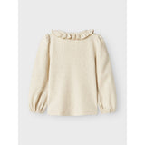 Lil'Atelier Turtledove Melange Darla Slim Bluse