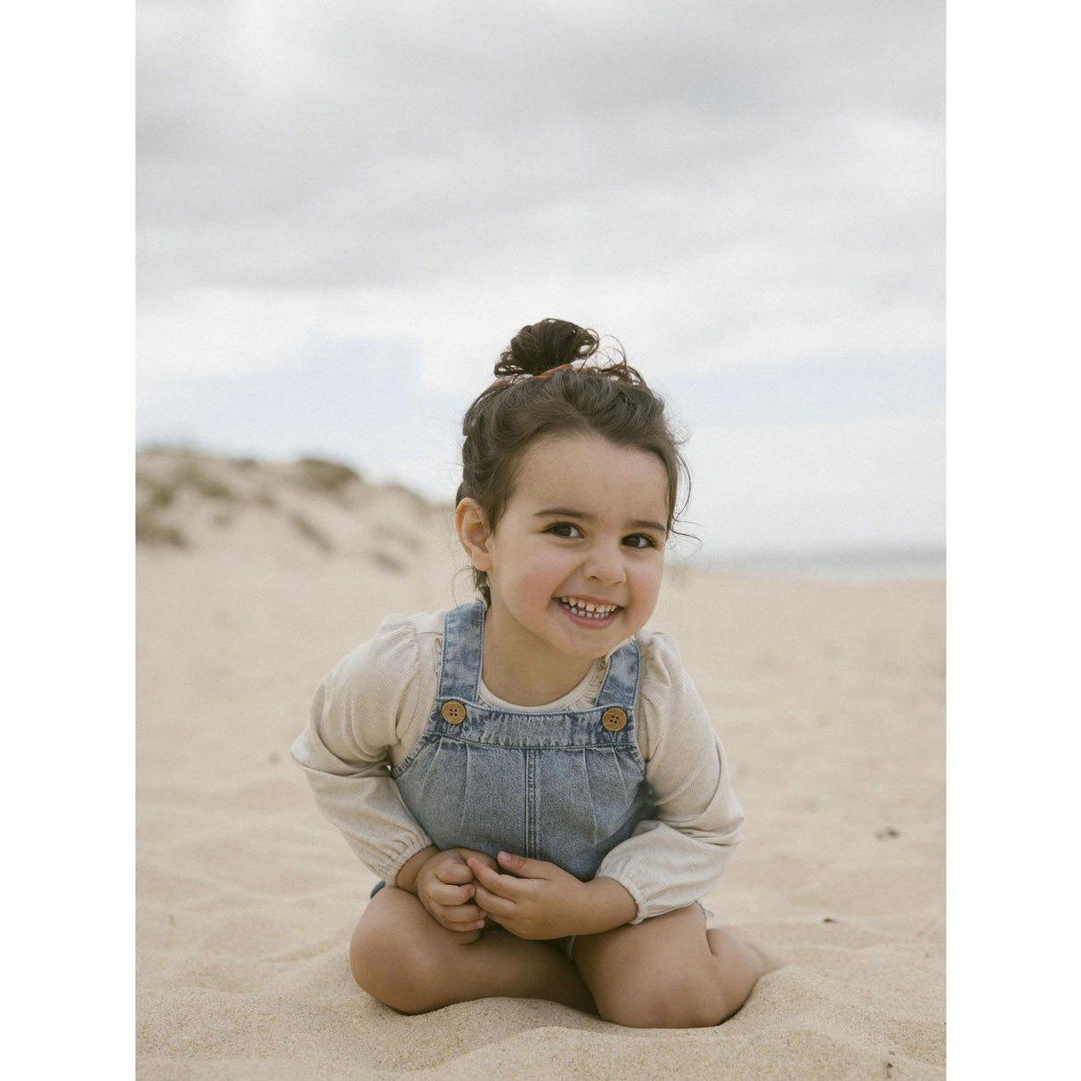 Lil'Atelier Turtledove Melange Darla Slim Bluse