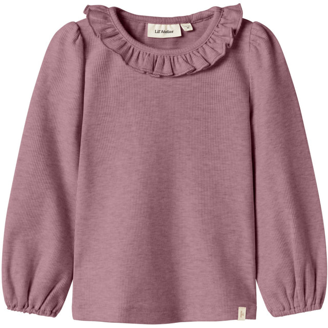 Lil'Atelier Nostalgia Rose Melange Darla Slim Bluse