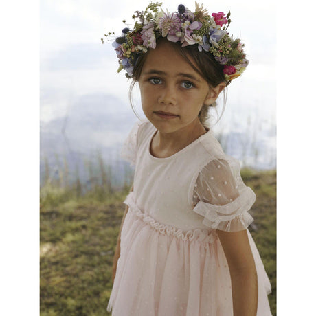 Lil'Atelier Peach Blush Frilla Loose Tyl Kjole