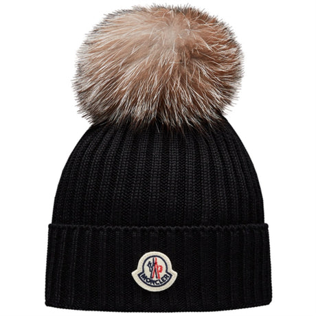 Moncler Moncler Beretto Cable Hat, M, 999 Black