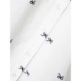 Name It Bright White Bow Filippas Oversize Long Skjorte