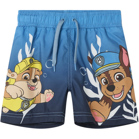 Name It Parisian Blue Mabbe Paw Patrol Long Badeshorts