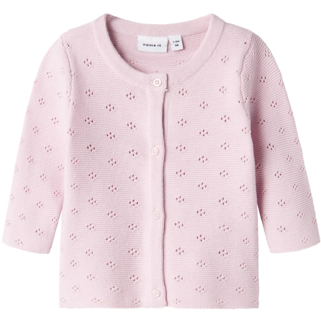 Name It Light Lilac Fie Strik Cardigan