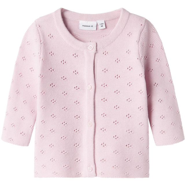 Name It Light Lilac Fie Strik Cardigan