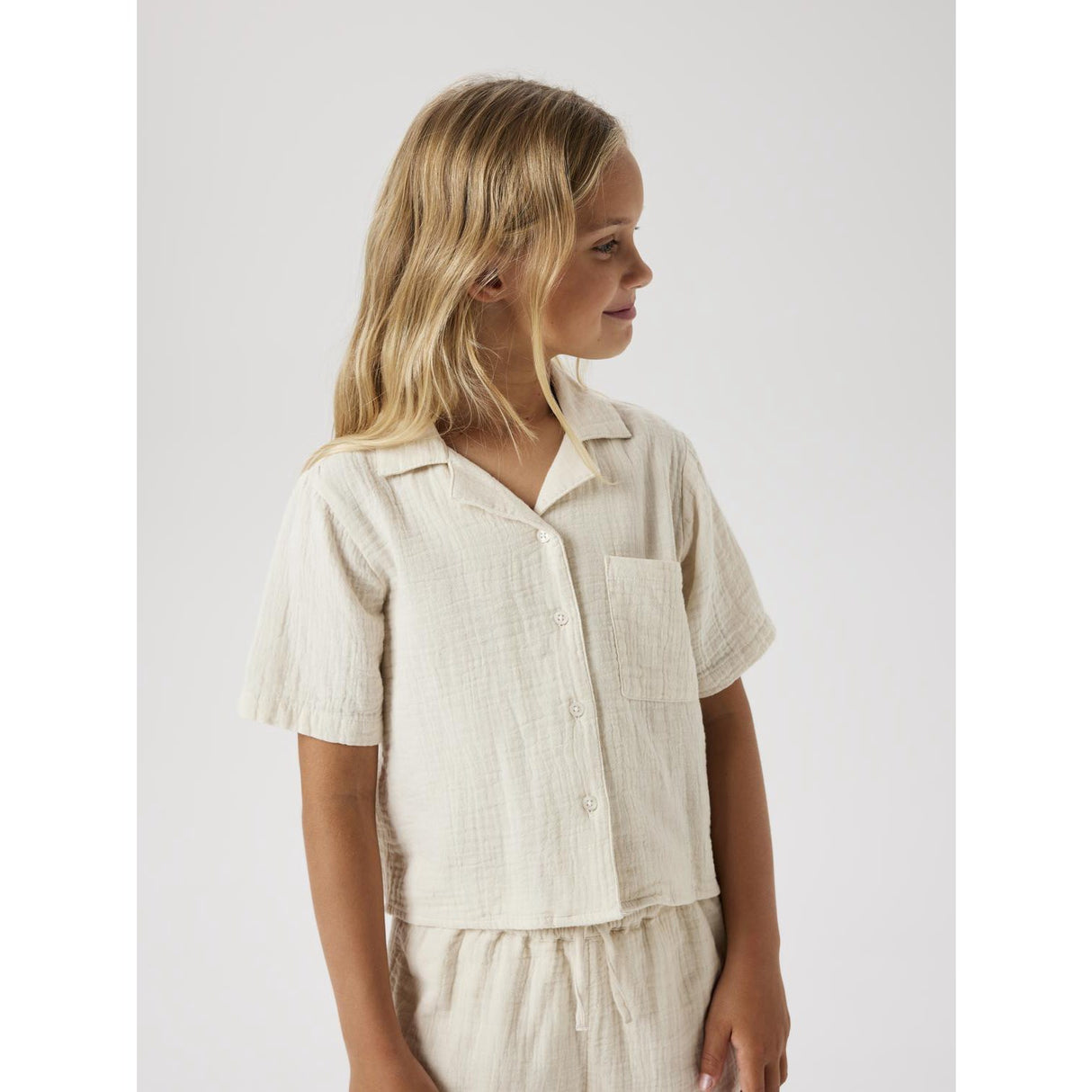 Name It Summer Sand Jasmin Kort Skjorte Noos