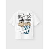 Name It Bright White Gulf Coast Zulla Regular T-Shirt Noos