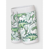 Name It Bright White Palm Dino Vermo AOP Long Sweat Shorts Noos