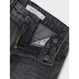Name It Dark Grey Denim Silas Loose Denim Shorts Noos