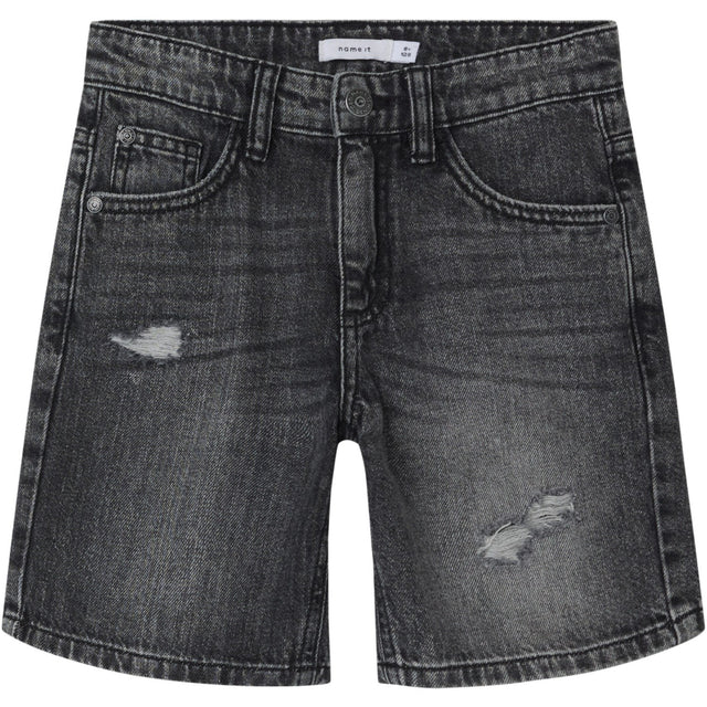 Name It Dark Grey Denim Silas Loose Denim Shorts Noos