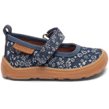 Bisgaard Wild Flower Blue Barefoot Ballet Hjemmesko