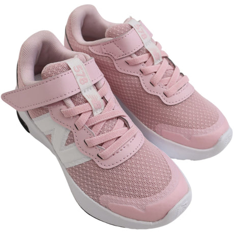 New Balance Sneakers Rose Sugar FreshFoam 578 Kids Bungee Lace Med Top Strop
