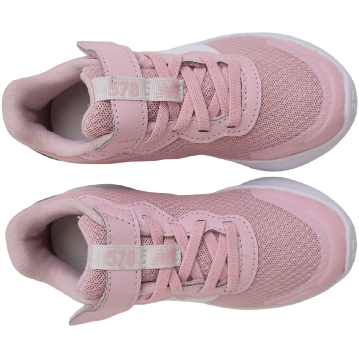 New Balance Sneakers Rose Sugar FreshFoam 578 Kids Bungee Lace Med Top Strop