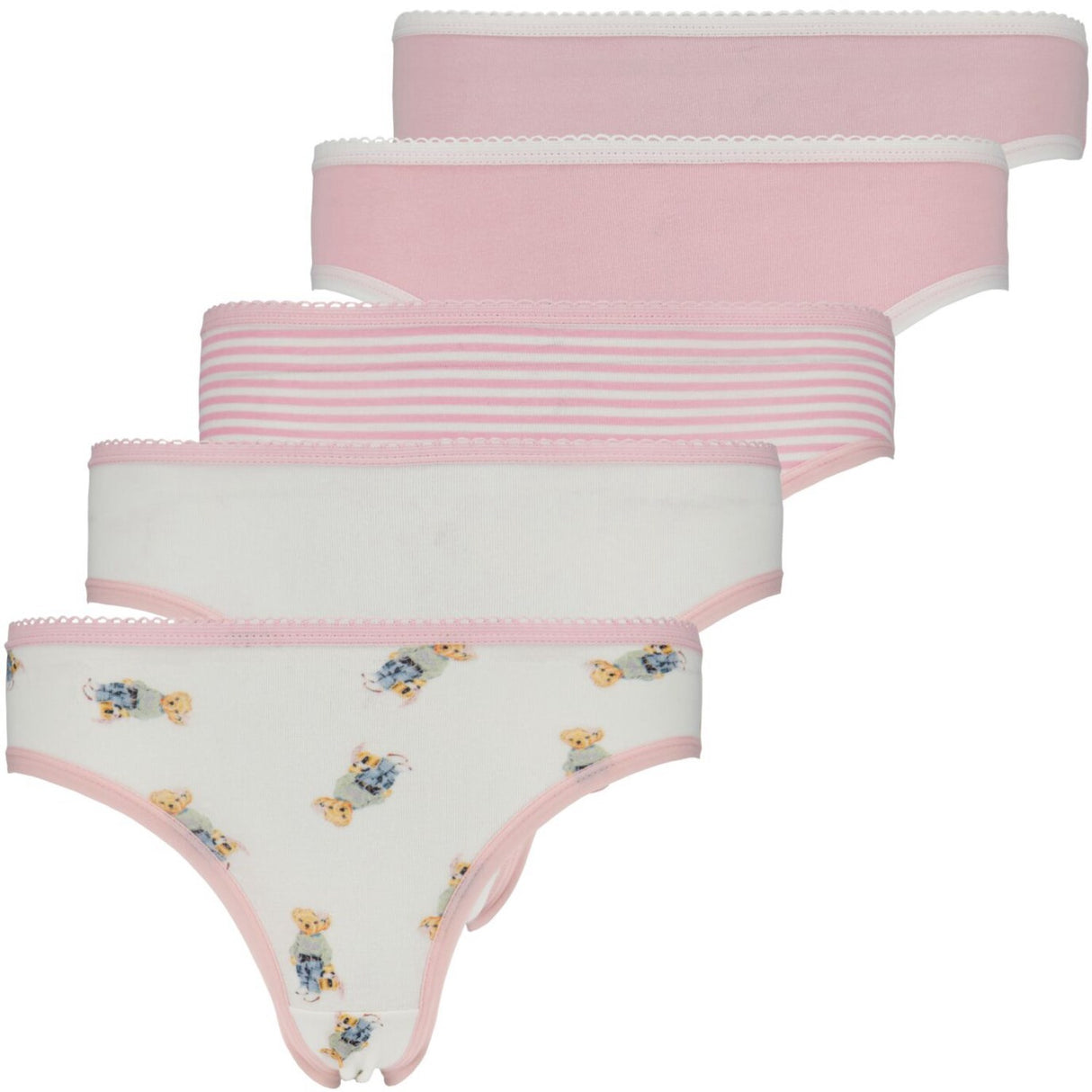 Polo Ralph Lauren Hint Of Pink Polo 5 Pack Bikini Brief