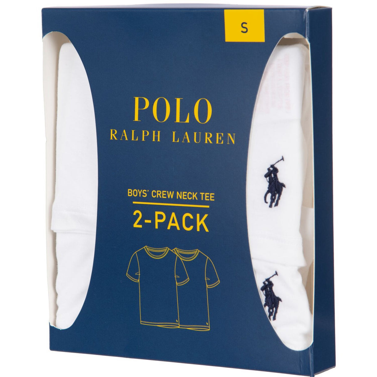 Polo Ralph Lauren White 2 Pack Bomuld Crew T-Skjorte