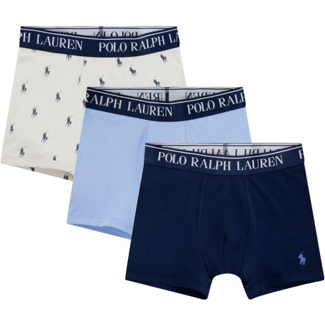 Polo Ralph Lauren Elite Blue Bomuld Stretch 3 Pack Boxer/Brief