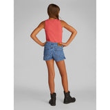 Calvin Klein Soft Blue Comfort Denim Skort Soft Blue Comf Shorts