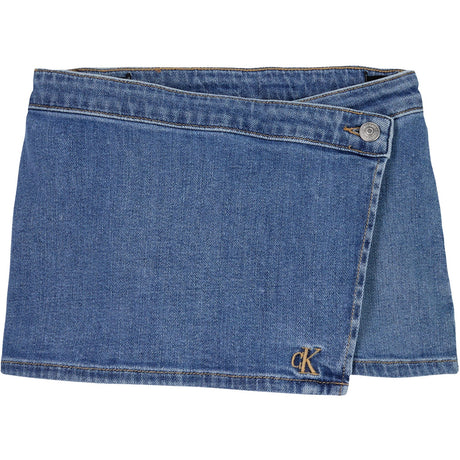 Calvin Klein Soft Blue Comfort Denim Skort Soft Blue Comf Shorts
