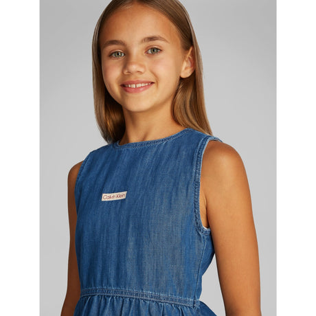 Calvin Klein Mid Serenity Denim Lw Mid Serenity Skjorte Kjole