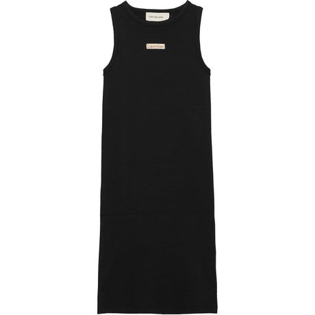 Calvin Klein Ck Black Rib Sleeveless Kjole