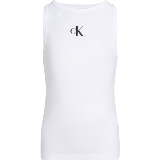 Calvin Klein Bright White Ck Logo Tank Top