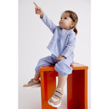 Bisgaard Taupe Glitter Yuki Glitter Velcro Sko