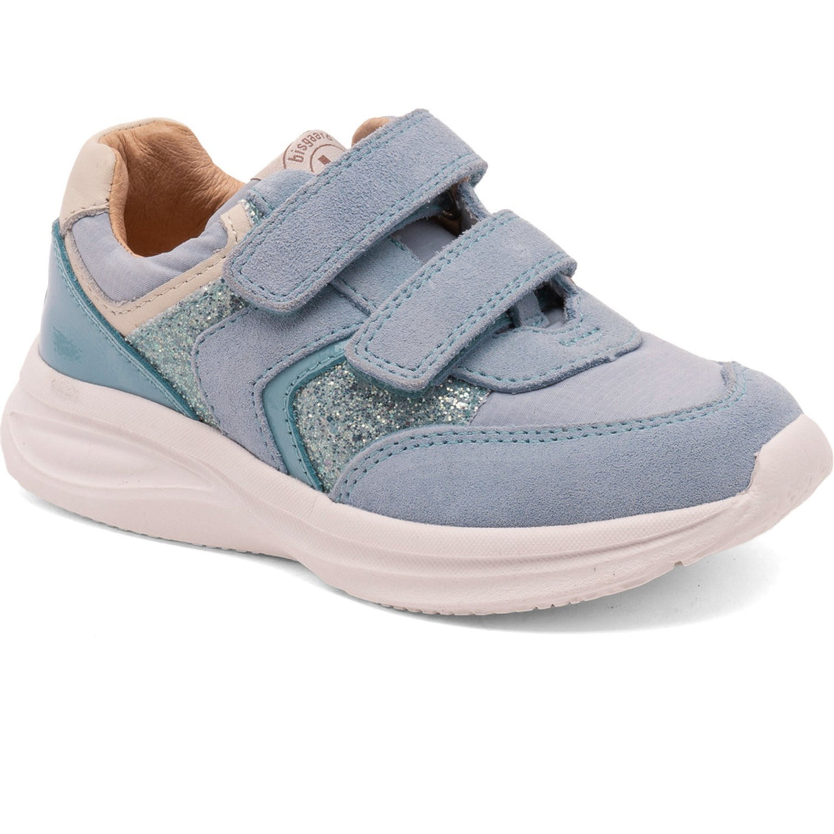 Bisgaard Sky Glitter Yuki Glitter Velcro Sko
