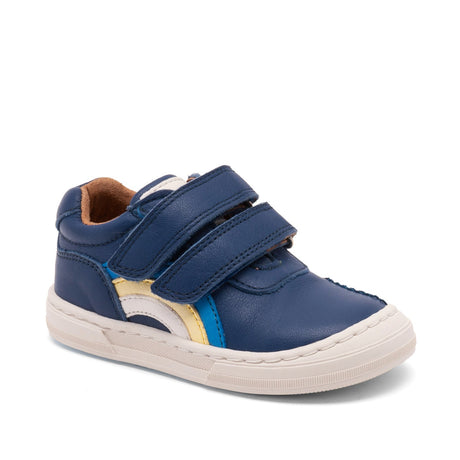 Bisgaard Deep Blue Rainbow Low Velcro Sko