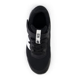 New Balance Black FreshFoam 578 Kids Bungee Lace Med Top Strop
