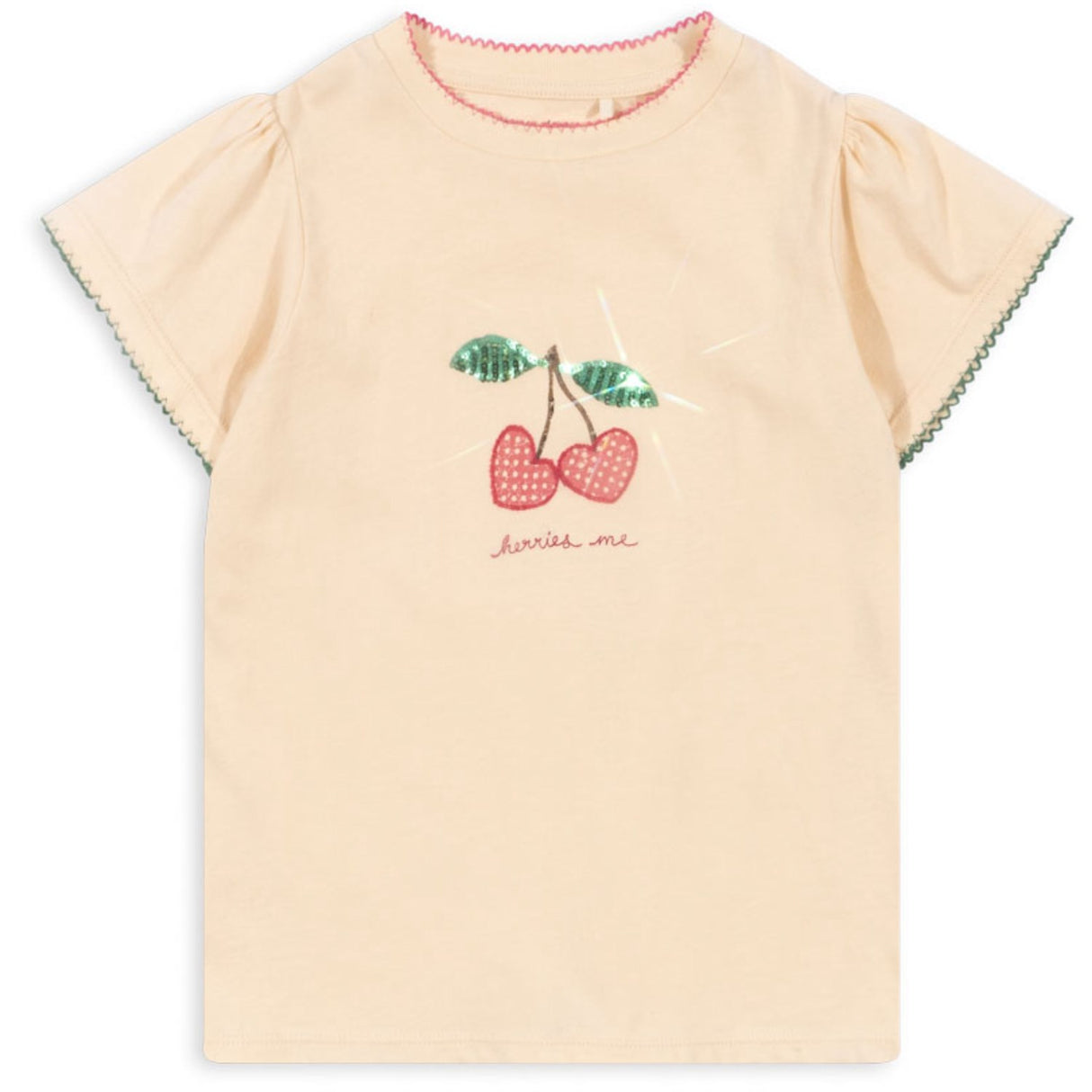 Konges Sløjd Ecru Famo Puff Tee GOTS