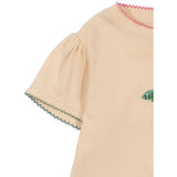 Konges Sløjd Ecru Famo Puff Tee GOTS