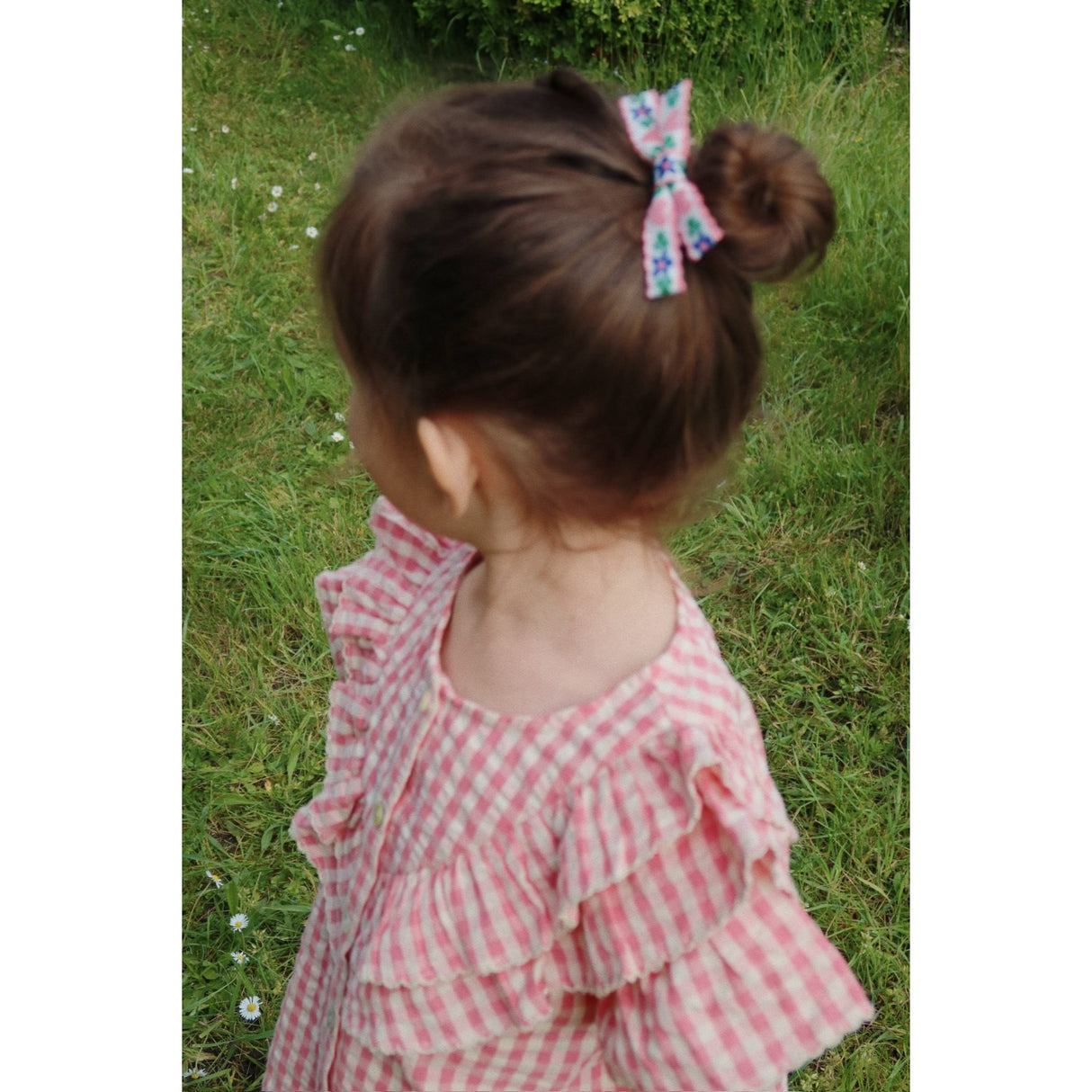 Konges Sløjd Flamingo Plume Check Kim Flæse Ss Skjorte GOTS