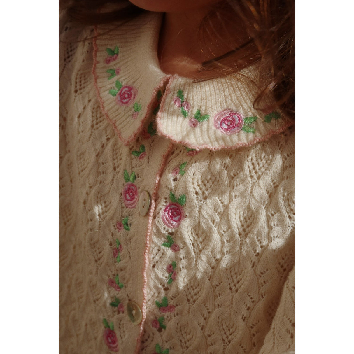 Konges Sløjd Cream Off White Rosier Cardigan