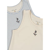 Konges Sløjd Stripe Provence Mix Basic 2 Pak Tanktop GOTS