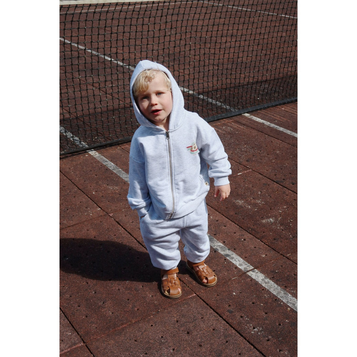 Konges Sløjd Off White Melange Loupy Lou Sweat Bukser GOTS