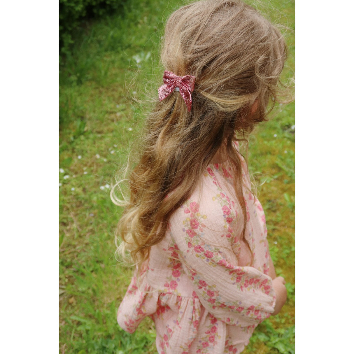 Konges Sløjd Pink Mix 4 Pack Glitter Sløjfe Hårspænder