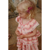 Konges Sløjd Pink Mix 4 Pack Glitter Sløjfe Hårspænder