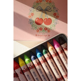 Konges Sløjd Cherry Sløjfe Crayons Bees Wax 10 Pcs