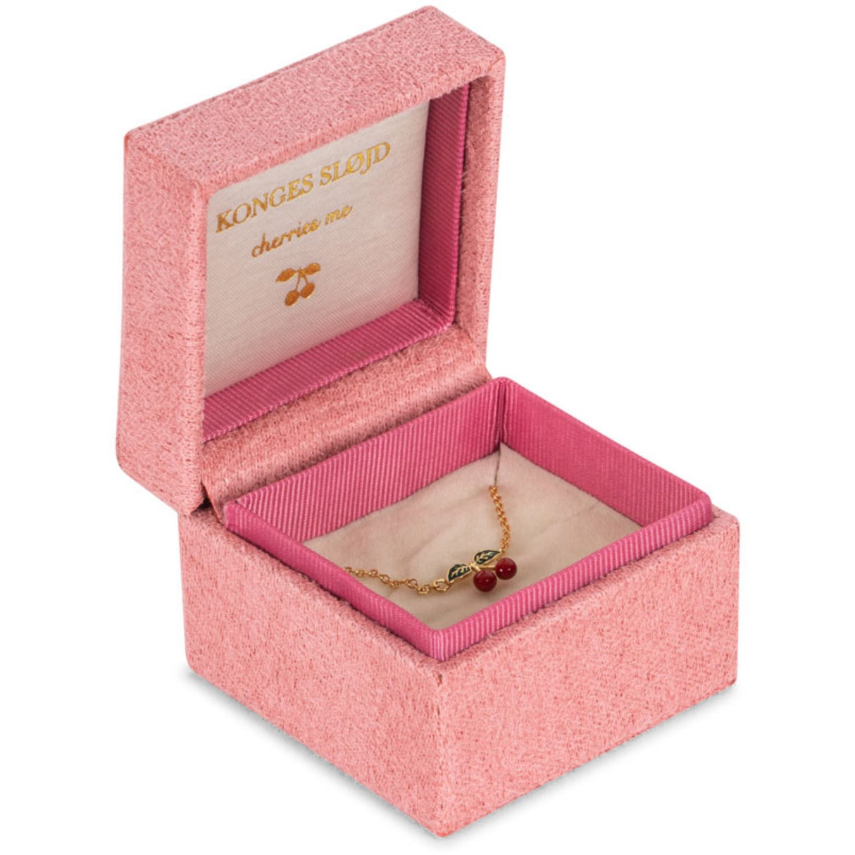 Konges Sløjd Cherry 24K Guld Belagt Cherry Halskæde