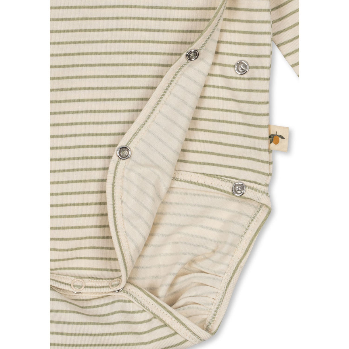 Konges Sløjd Tea Stripe Basic Ls Newborn Body GOTS