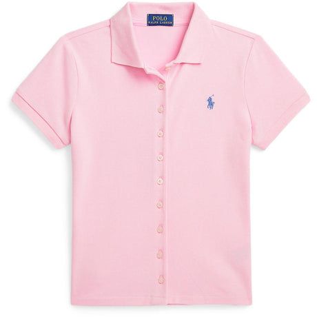Polo Ralph Lauren Carmel Pink/Harbor Island Blue Girl Polo Skjorte