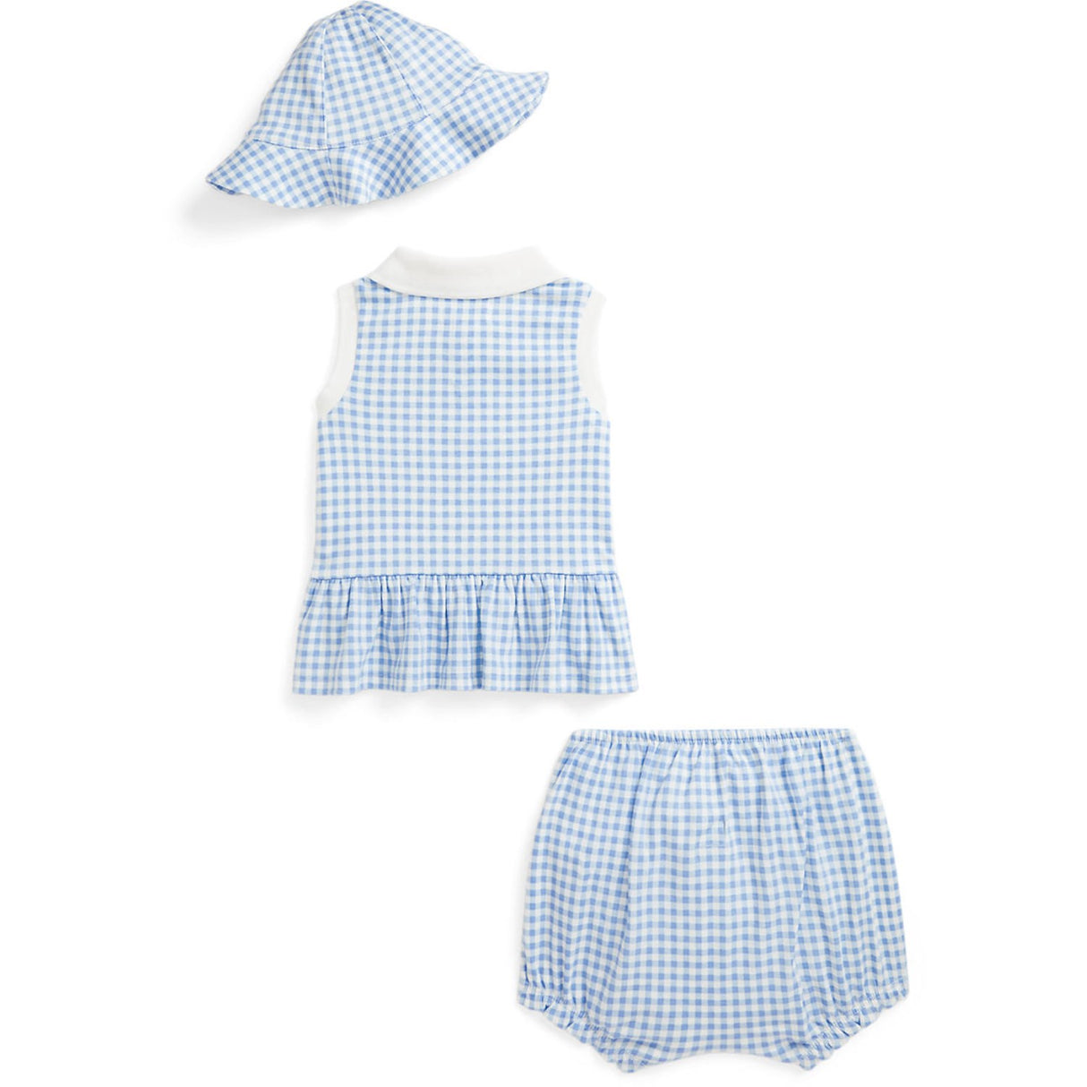 Ralph Lauren Baby Blue Baby Gingham W/ Nevis Shorts Sæt