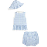 Ralph Lauren Baby Blue Baby Gingham W/ Nevis Shorts Sæt