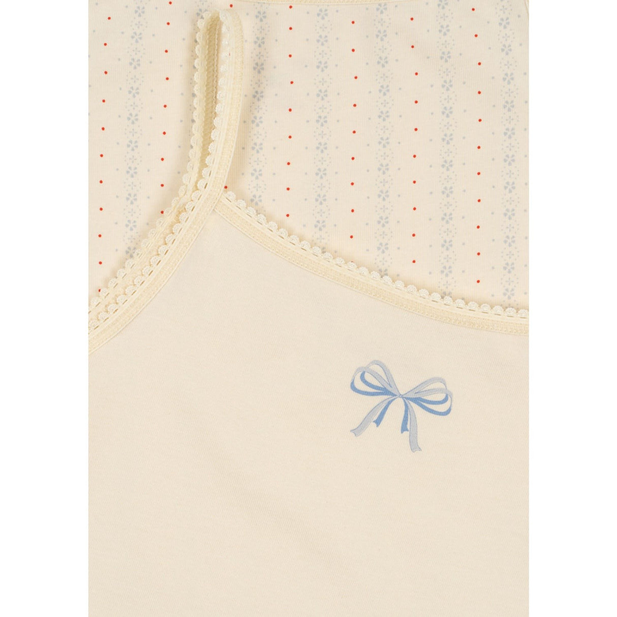 Konges Sløjd Fete De Fleur/Seedpearl Basic 2 Pak Strop Top GOTS